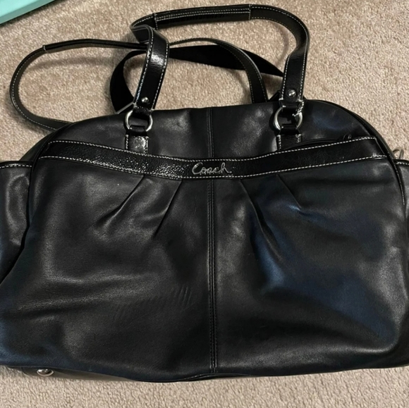 Coach Leather Duffle /Tote /Weekender Bag - Picture 1 of 7